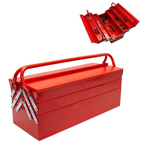 steel site tool box|foldable metal tool tote box.